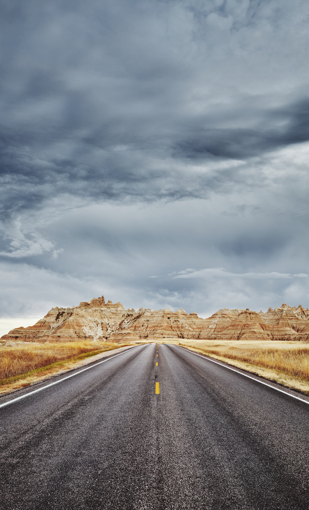 South Dakota road in Lake County