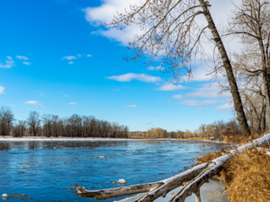 minnesota river ice in Rock County