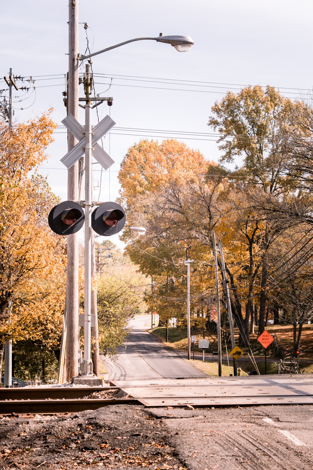 railroad crossing in Moody county South Dakota